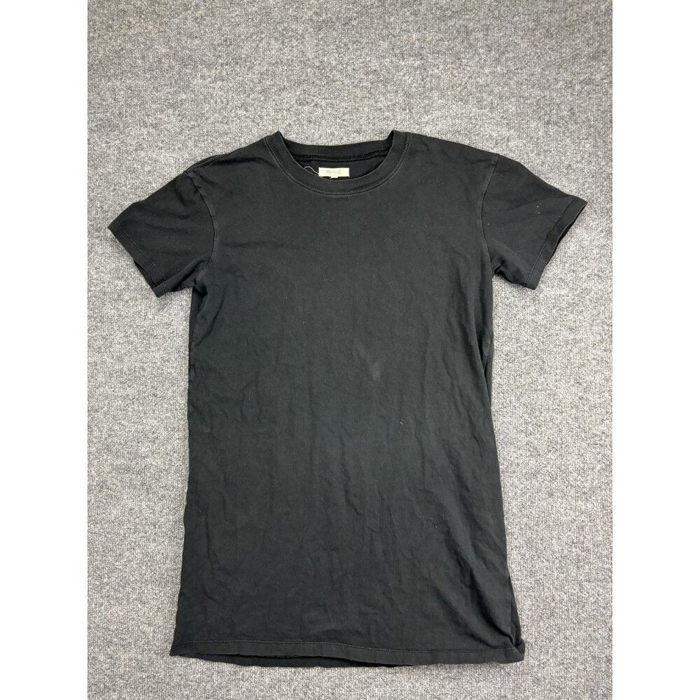 Madewell Shirt Womens‎ Medium Black 100% Cotton Crewneck Solid Basic Tee T-Shirt